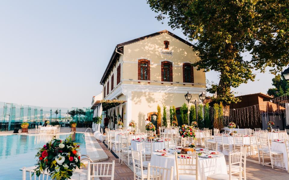 Poolside Wedding