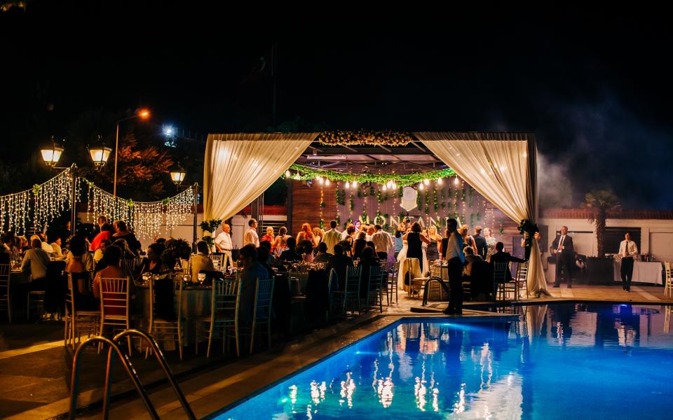 Poolside Wedding