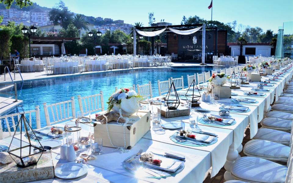 Poolside Wedding