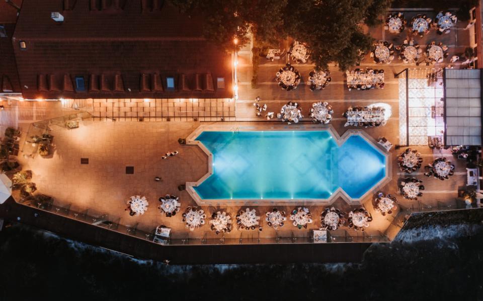 Poolside Wedding