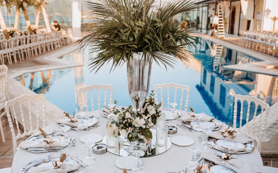 Poolside Wedding