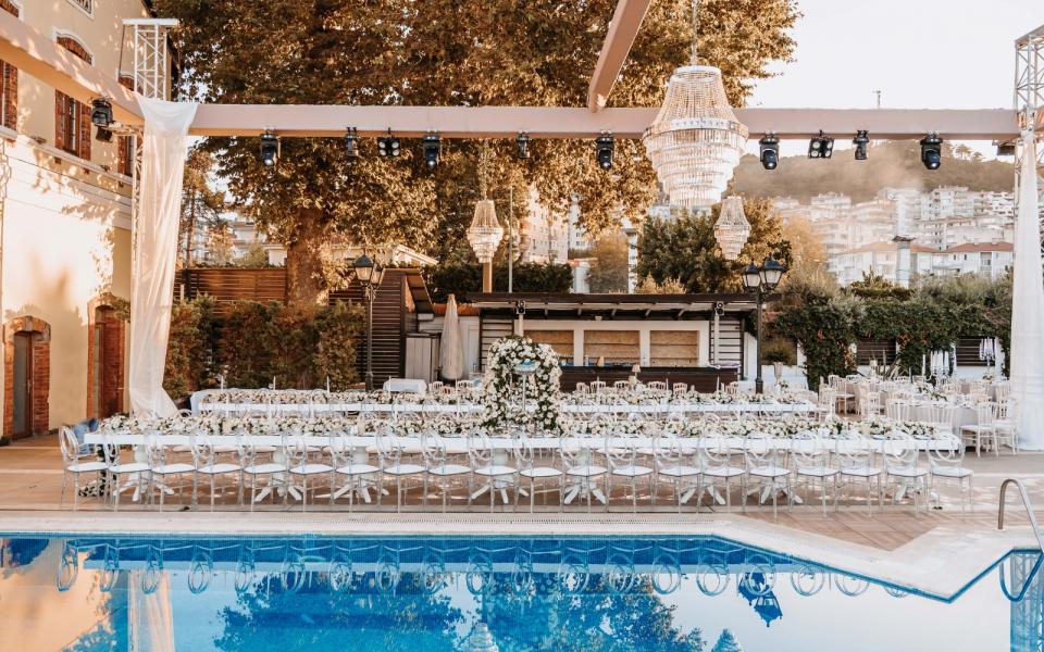 Poolside Wedding